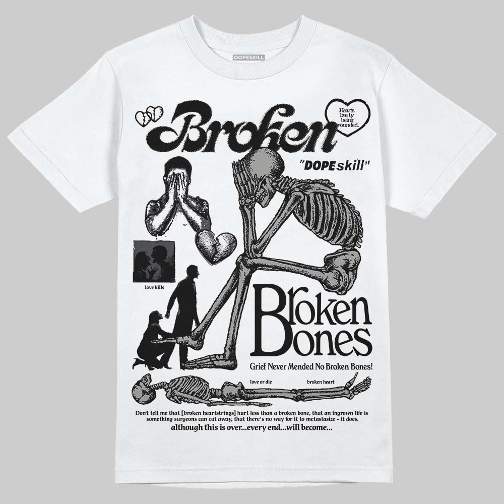 Black Cat 3s DopeSkill T-Shirt Broken Bones Graphic