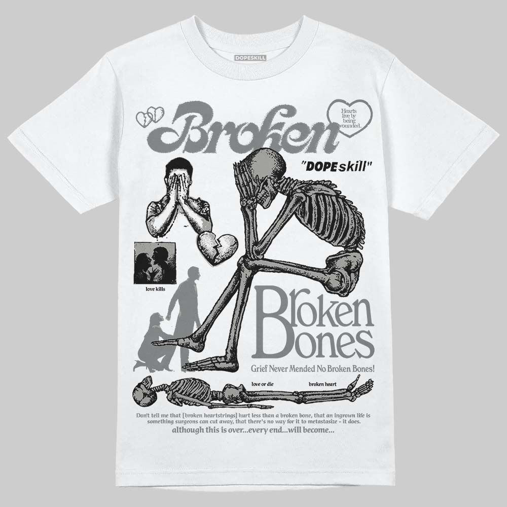Cool Grey 9s DopeSkill T-Shirt Broken Bones Graphic