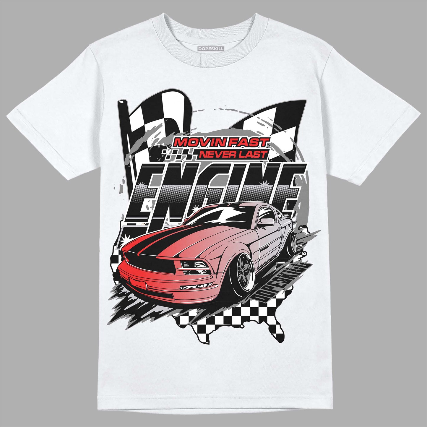 Grey Collection DopeSkill T-Shirt ENGINE Tshirt Graphic