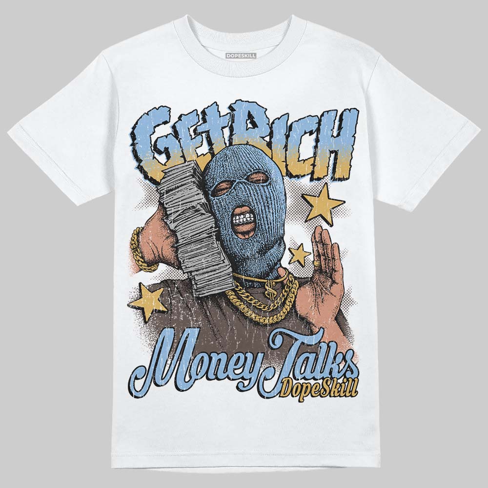 Handball Spezial Light Blue DopeSkill T-Shirt Get Rich Graphic
