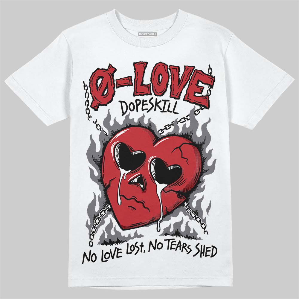 Cement Grey 3s DopeSkill T-Shirt Crying Heart Graphic