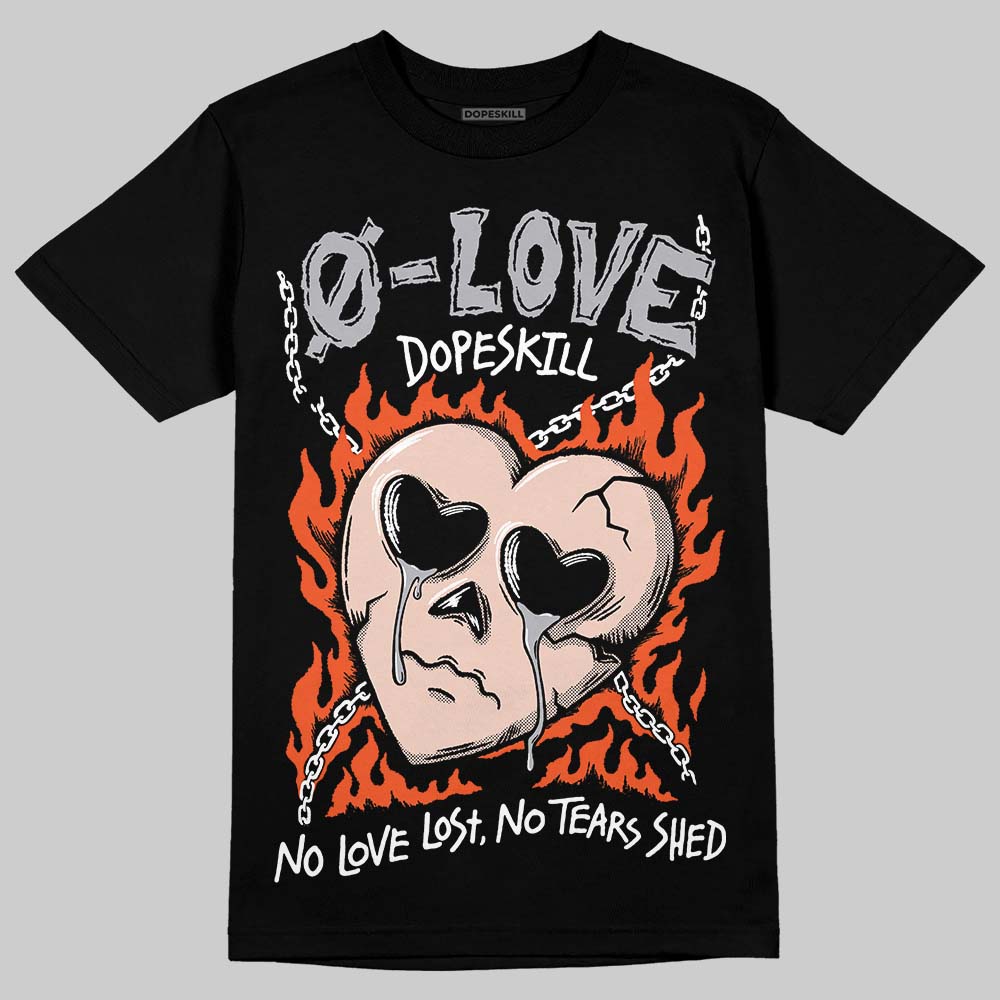 1130 Oyster Grey DopeSkill T-Shirt Crying Heart Graphic