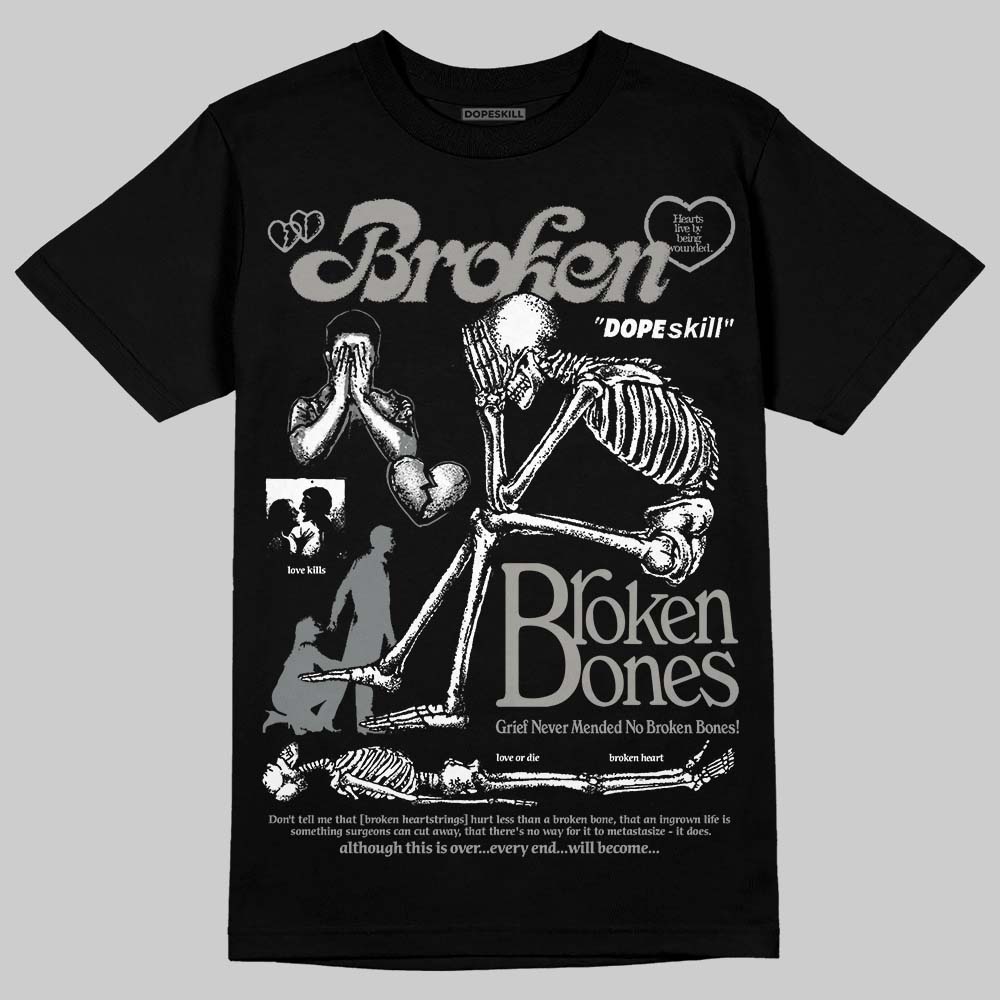 Cool Grey 9s DopeSkill T-Shirt Broken Bones Graphic