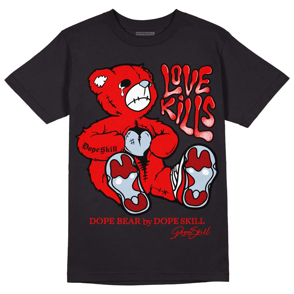 Cherry 11s DopeSkill T-Shirt Love Kills Graphic