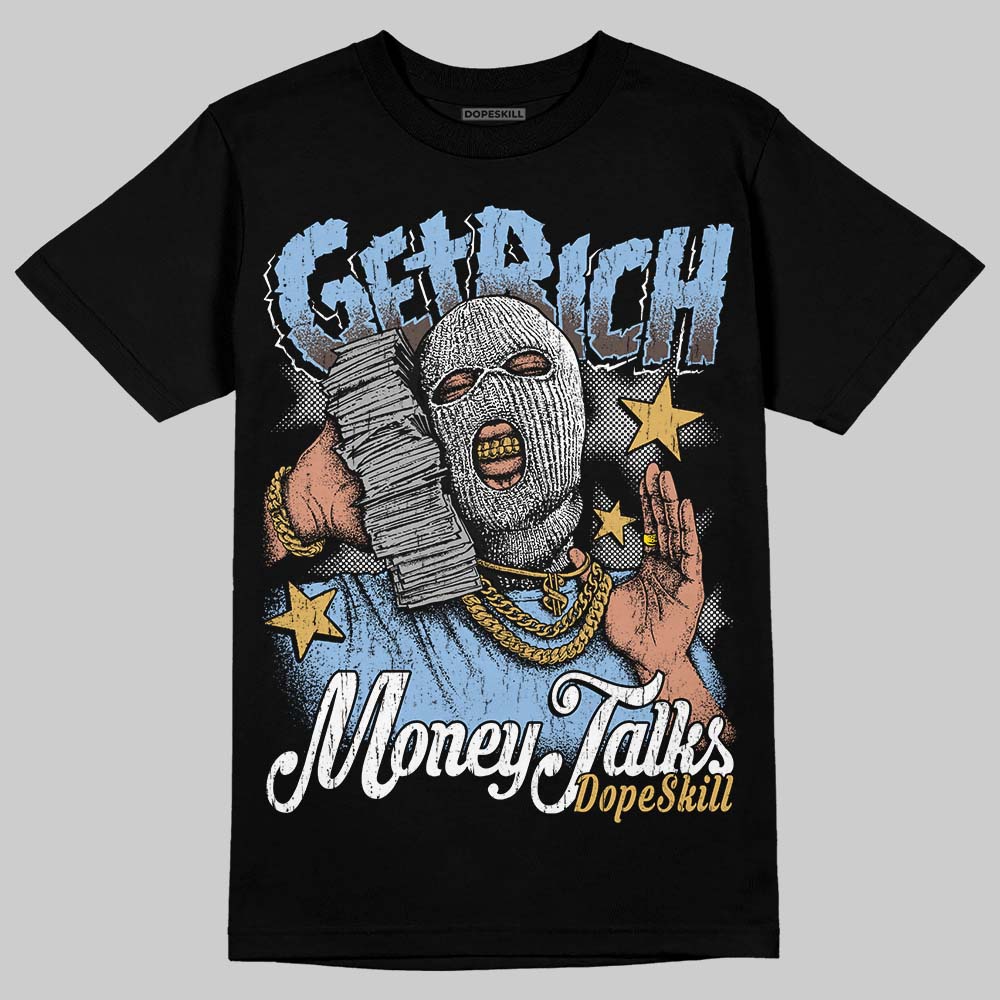 Handball Spezial Light Blue DopeSkill T-Shirt Get Rich Graphic