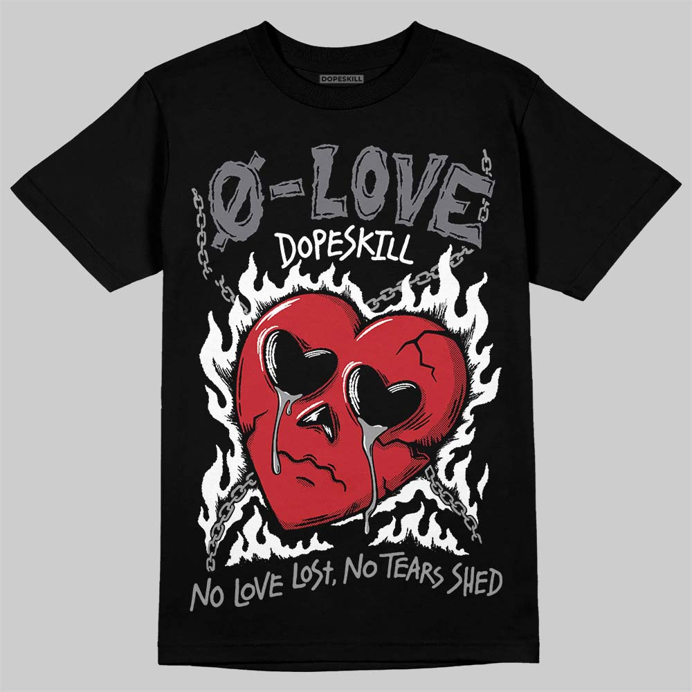Cement Grey 3s DopeSkill T-Shirt Crying Heart Graphic