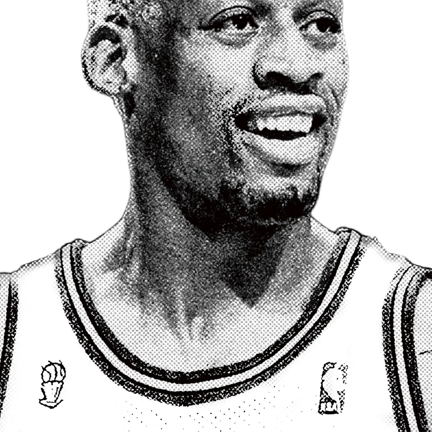 DENNIS RODMAN WHITE TEE Style003