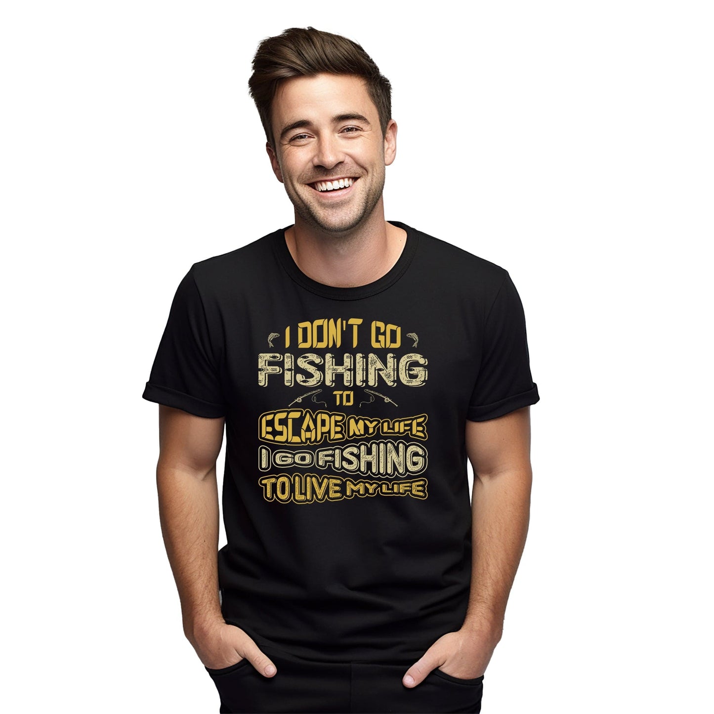 8 Fishing Escape Funny T-Shirt