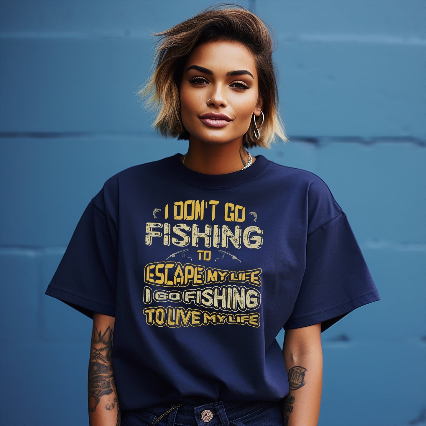 8 Fishing Escape Funny T-Shirt