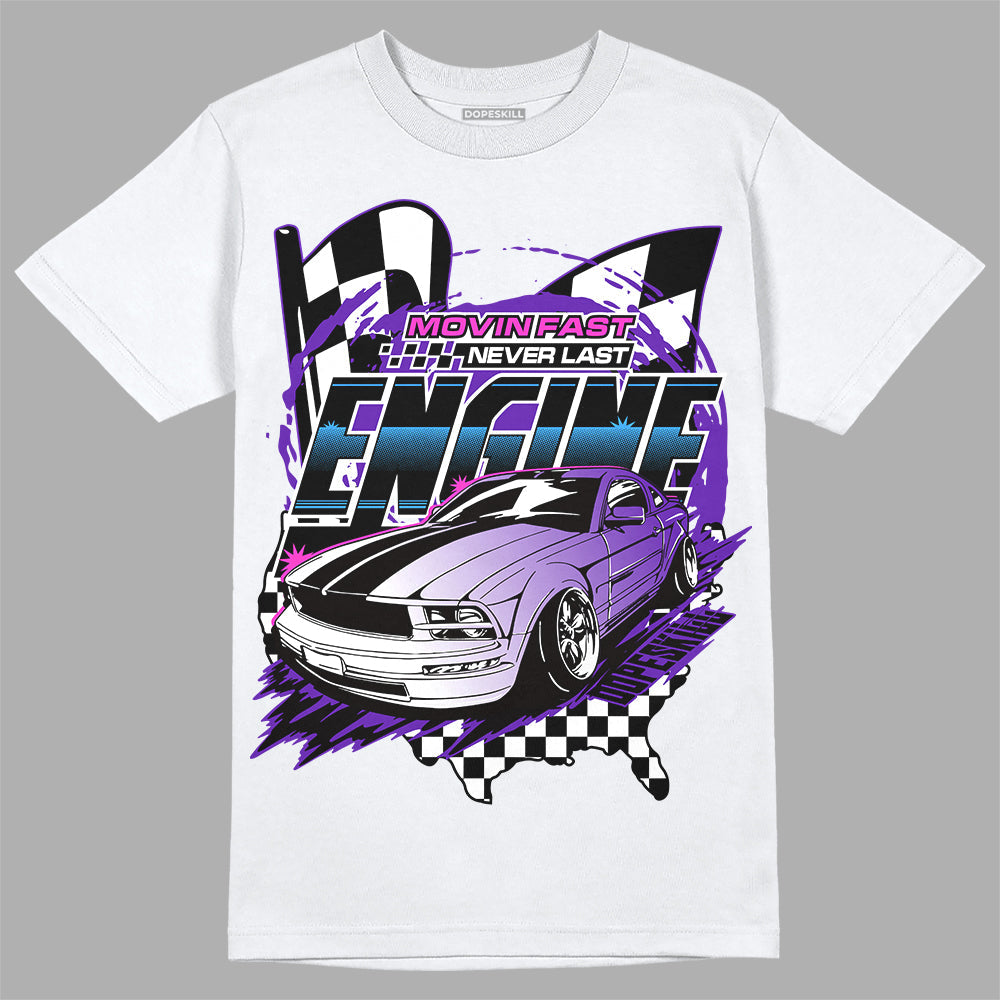 Dunk Purple Championship Court White DopeSkill T-Shirt ENGINE Tshirt Graphic
