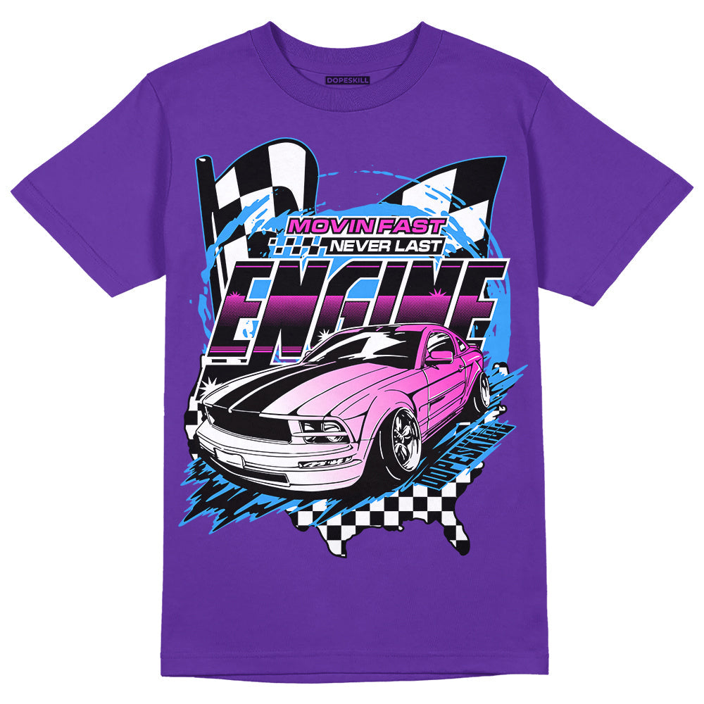 Dunk Purple Championship Court White DopeSkill Purple T-shirt ENGINE Tshirt Graphic