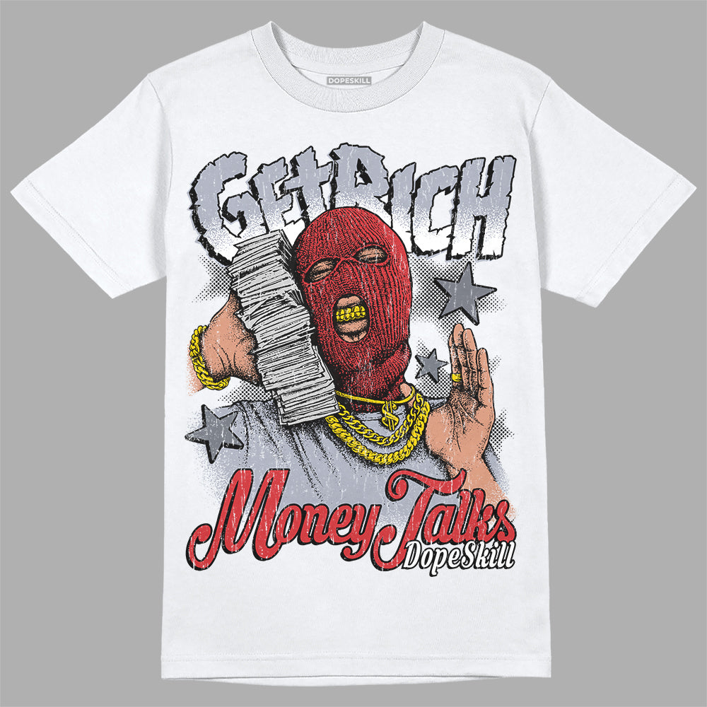 Bred Reimagined 4s DopeSkill T-Shirt Get Rich Graphic