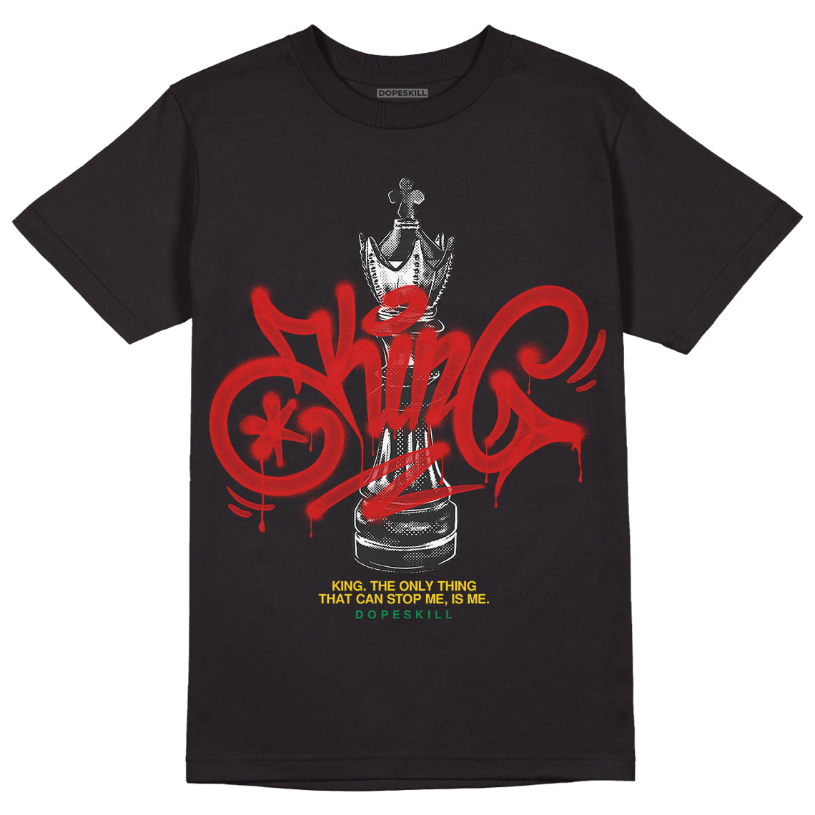 Black History Collection DopeSkill T-Shirt King Chess Graphic