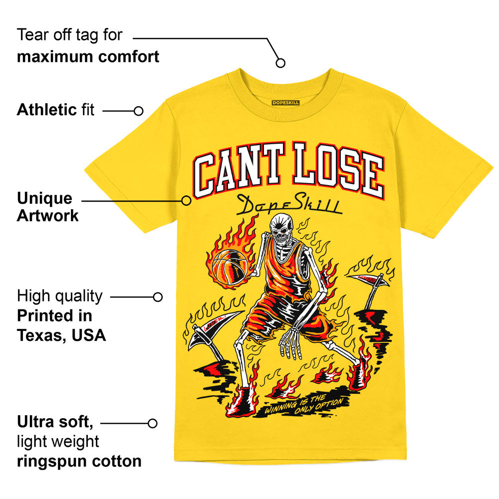 Yellow Ochre 6s DopeSkill Yellow T-shirt Cant Lose Graphic