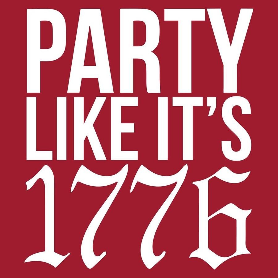 Party Like It 1776 T-Shirt - Red