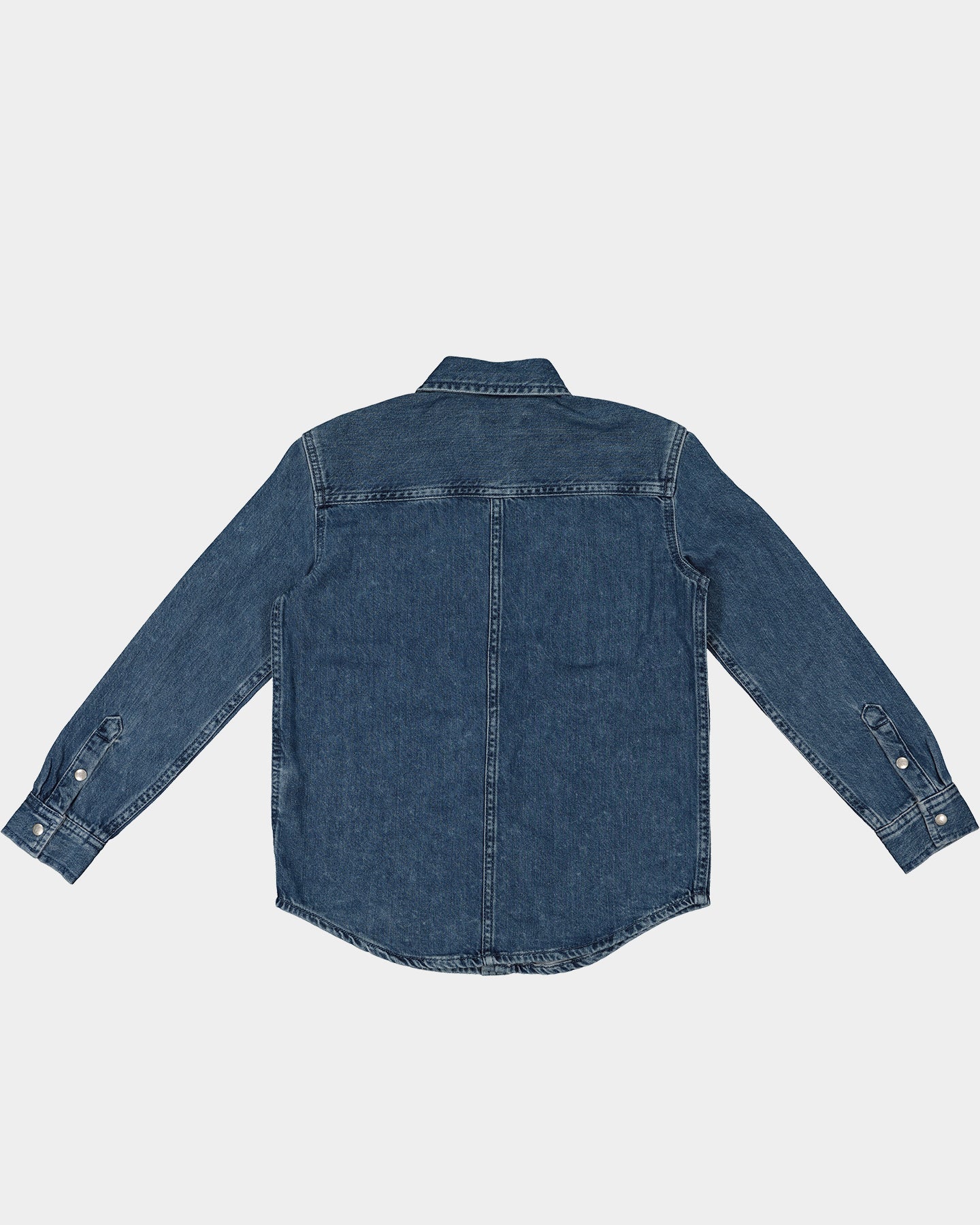 Calvin Klein Kids' Relaxed Denim Shirt Mid Blue Rigid