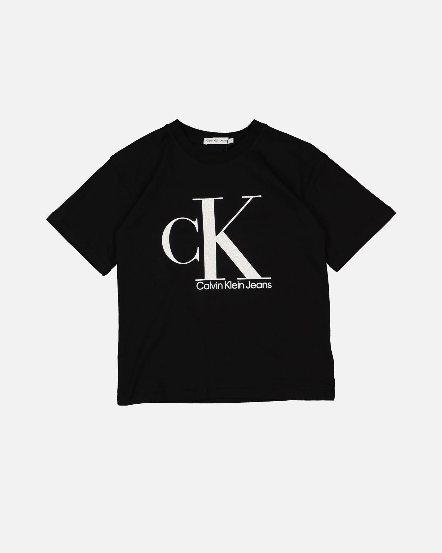 Calvin Klein Kids' Marble Monogram T-Shirt Black Style001