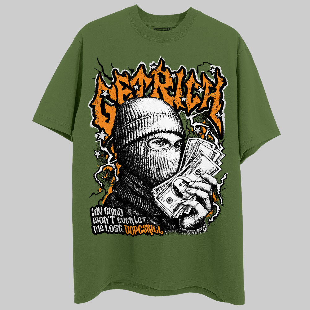 Olive Collection DopeSkill T-Shirt Wealthy Graphic