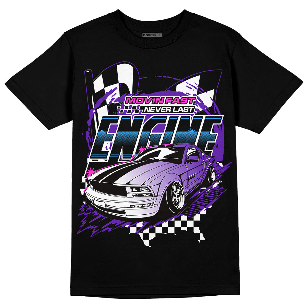 Dunk Purple Championship Court White DopeSkill T-Shirt ENGINE Tshirt Graphic