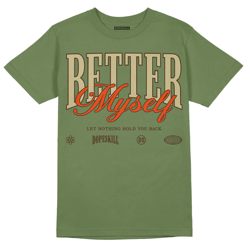 Olive Collection DopeSkill Olive T-shirt Better Myself Graphic