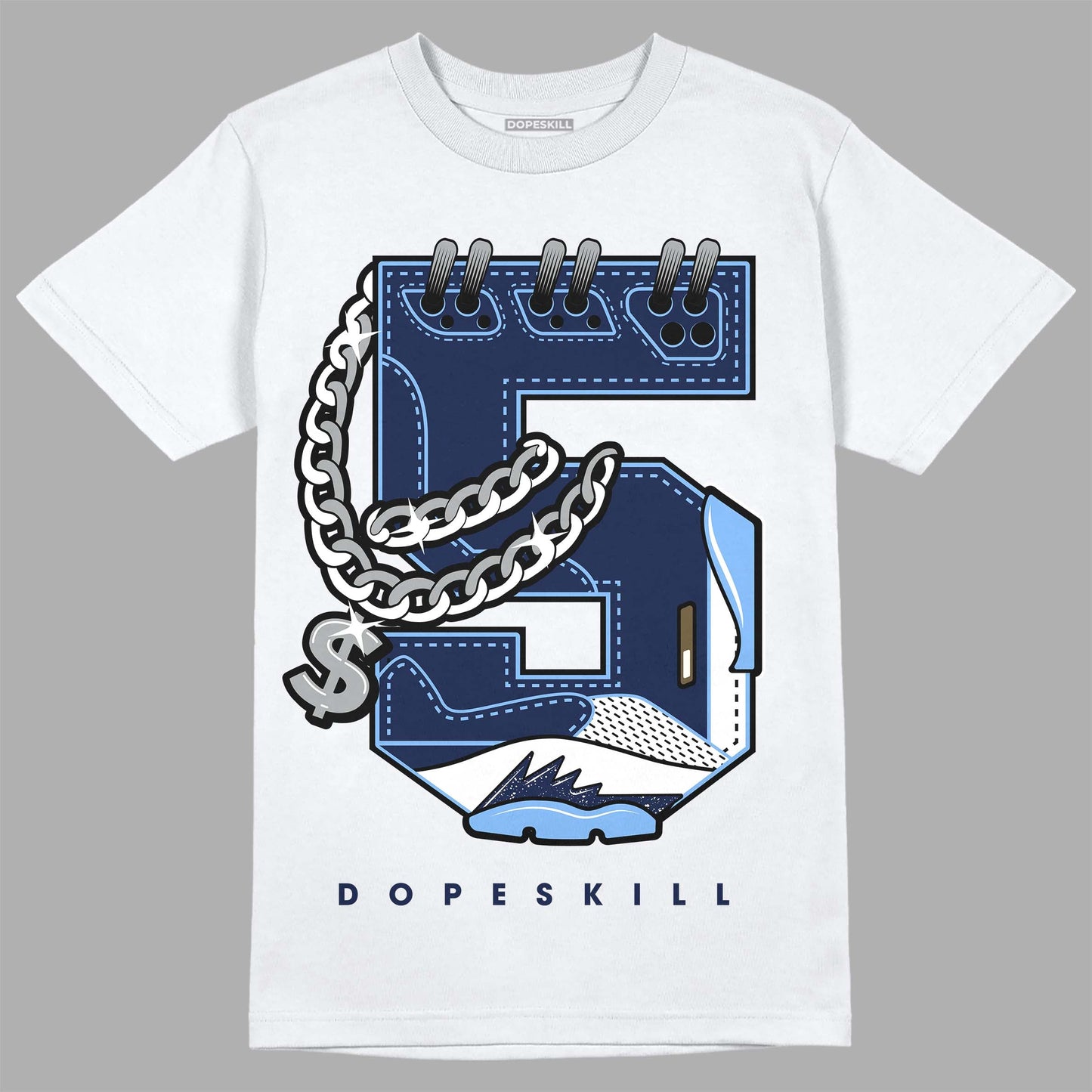 Midnight Navy 5s DopeSkill T-Shirt No.5 Graphic