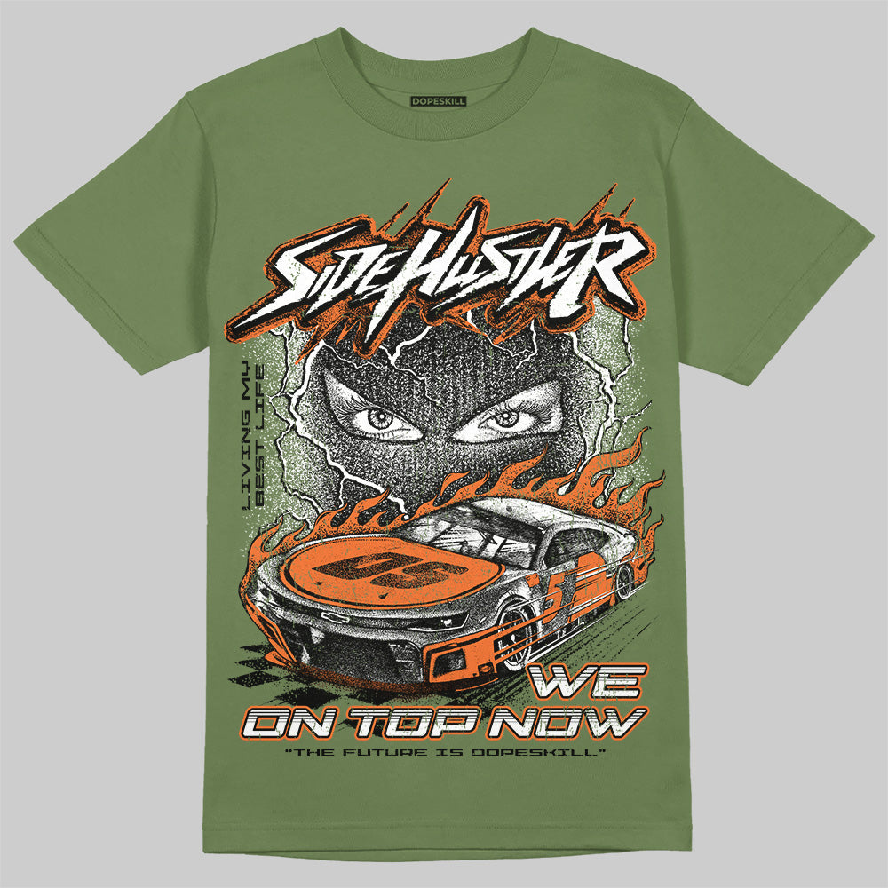 Olive Collection DopeSkill T-Shirt New Side Hustler Graphic