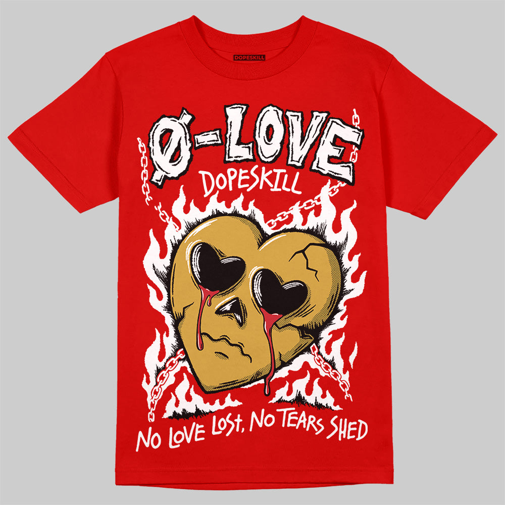 Bred Velvet 11s DopeSkill Red T-shirt Crying Heart Graphic