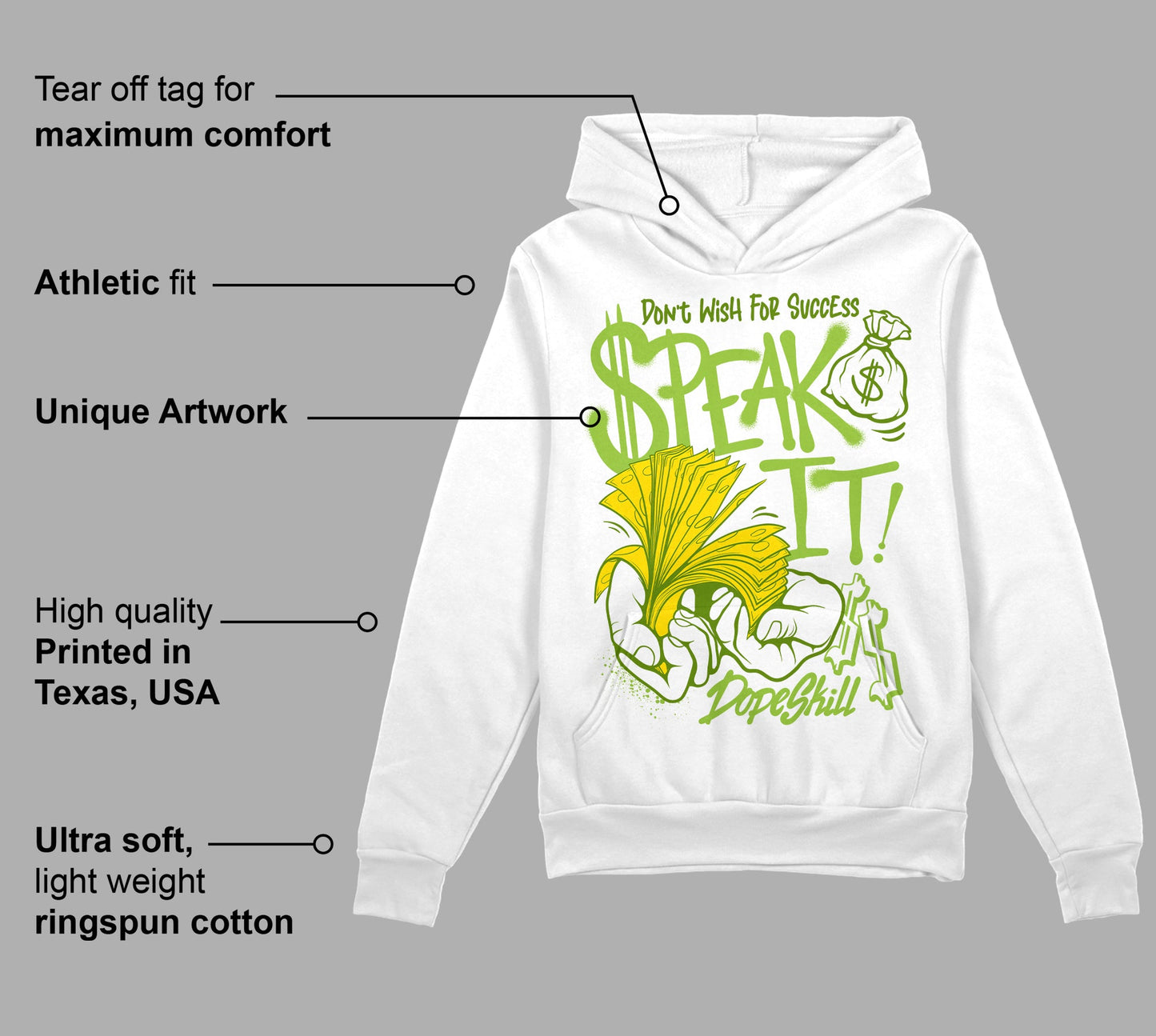 Dunk 'Chlorophyll' DopeSkill Hoodie Sweatshirt Speak It Graphic