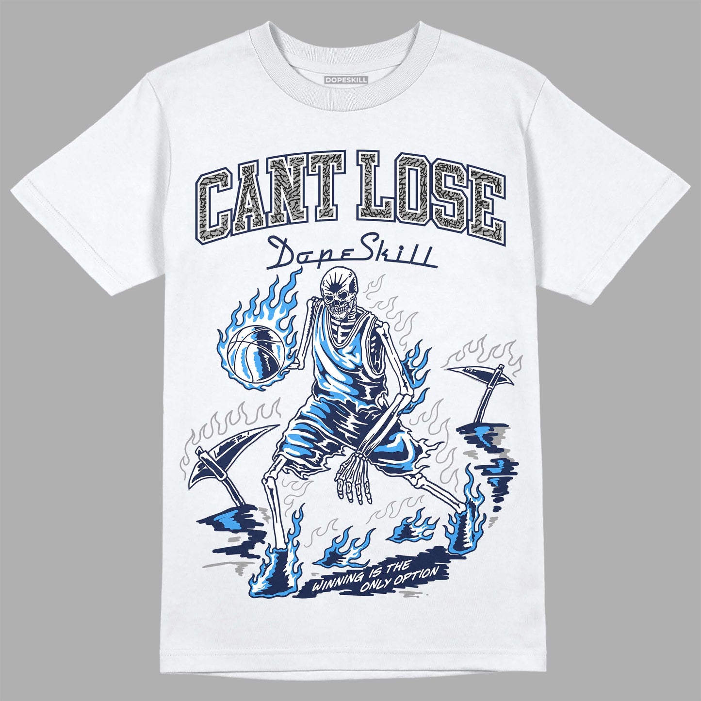 Midnight Navy 3s DopeSkill T-Shirt Cant Lose Graphic