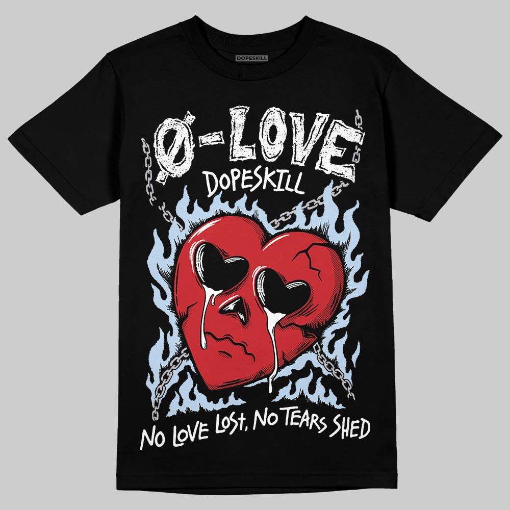Black Metallic Reimagined 5s DopeSkill T-Shirt Crying Heart Graphic