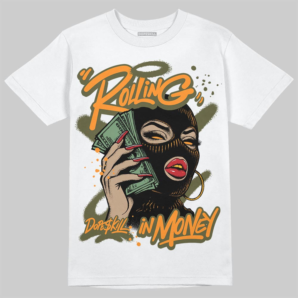 Olive Collection DopeSkill T-Shirt Rolling in Money Graphic