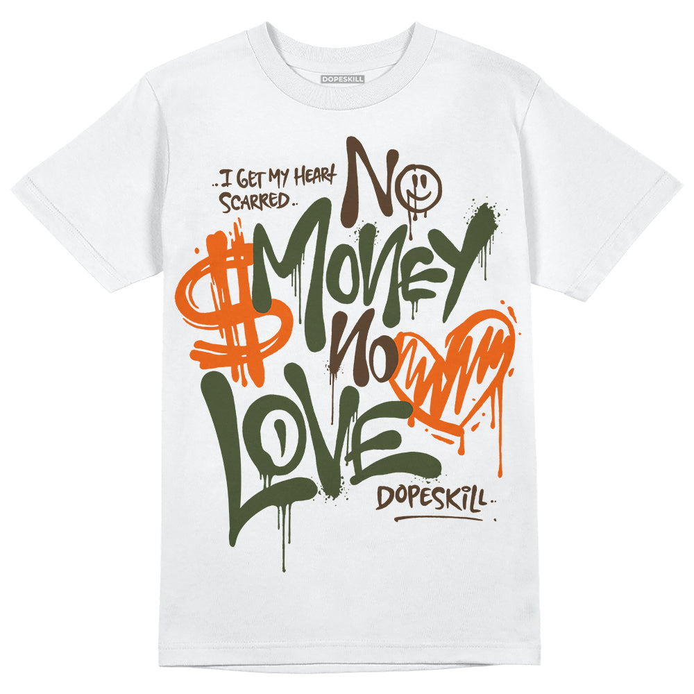 Olive Collection DopeSkill T-Shirt No Money No Love Typo Graphic