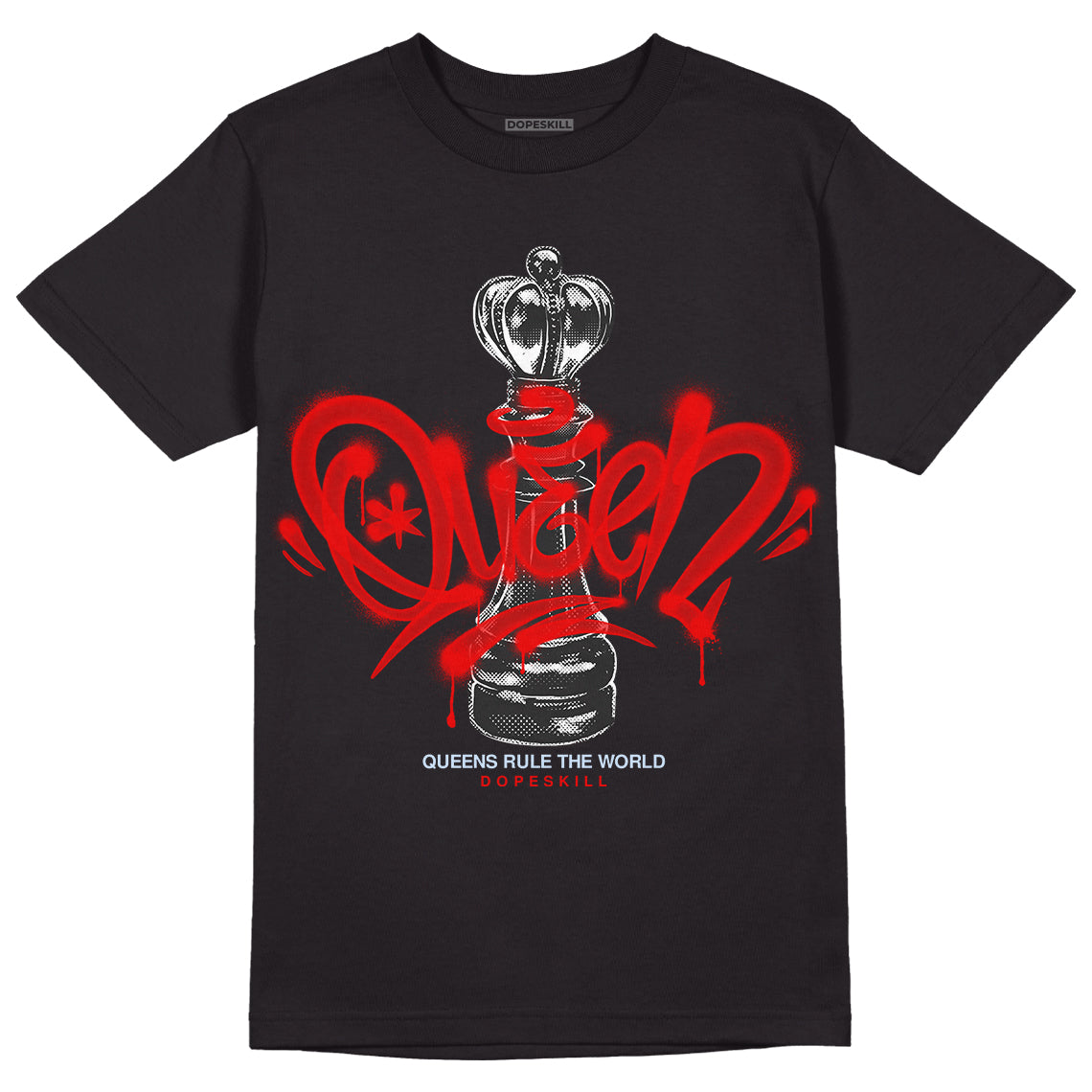 Cherry 11s DopeSkill T-Shirt Queen Chess Graphic