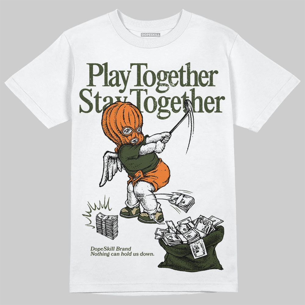 Olive Collection DopeSkill T-Shirt Play together, Stay together Graphic