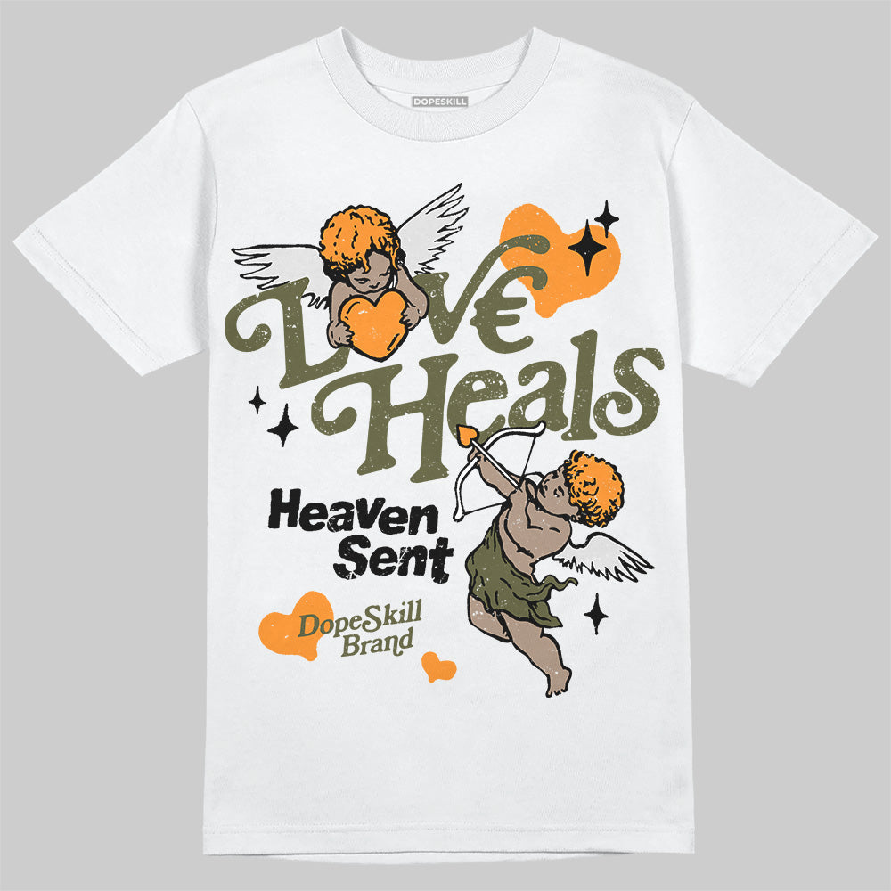 Olive Collection DopeSkill T-Shirt New Love Heals Graphic