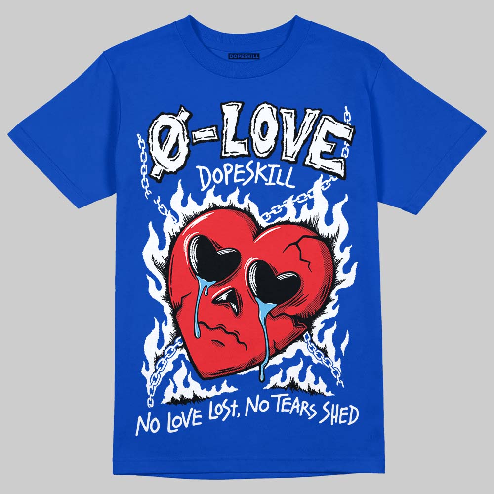 Blueberry 12s DopeSkill Royal T-shirt Crying Heart Graphic