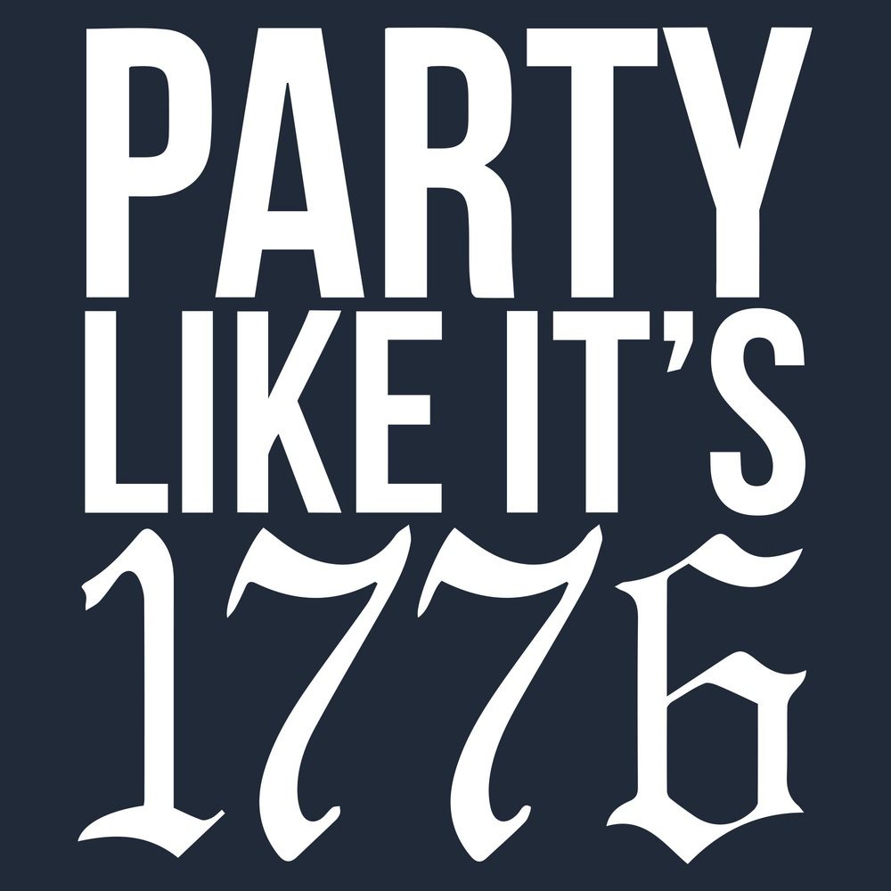 Party Like It 1776 T-Shirt - Midnight Navy