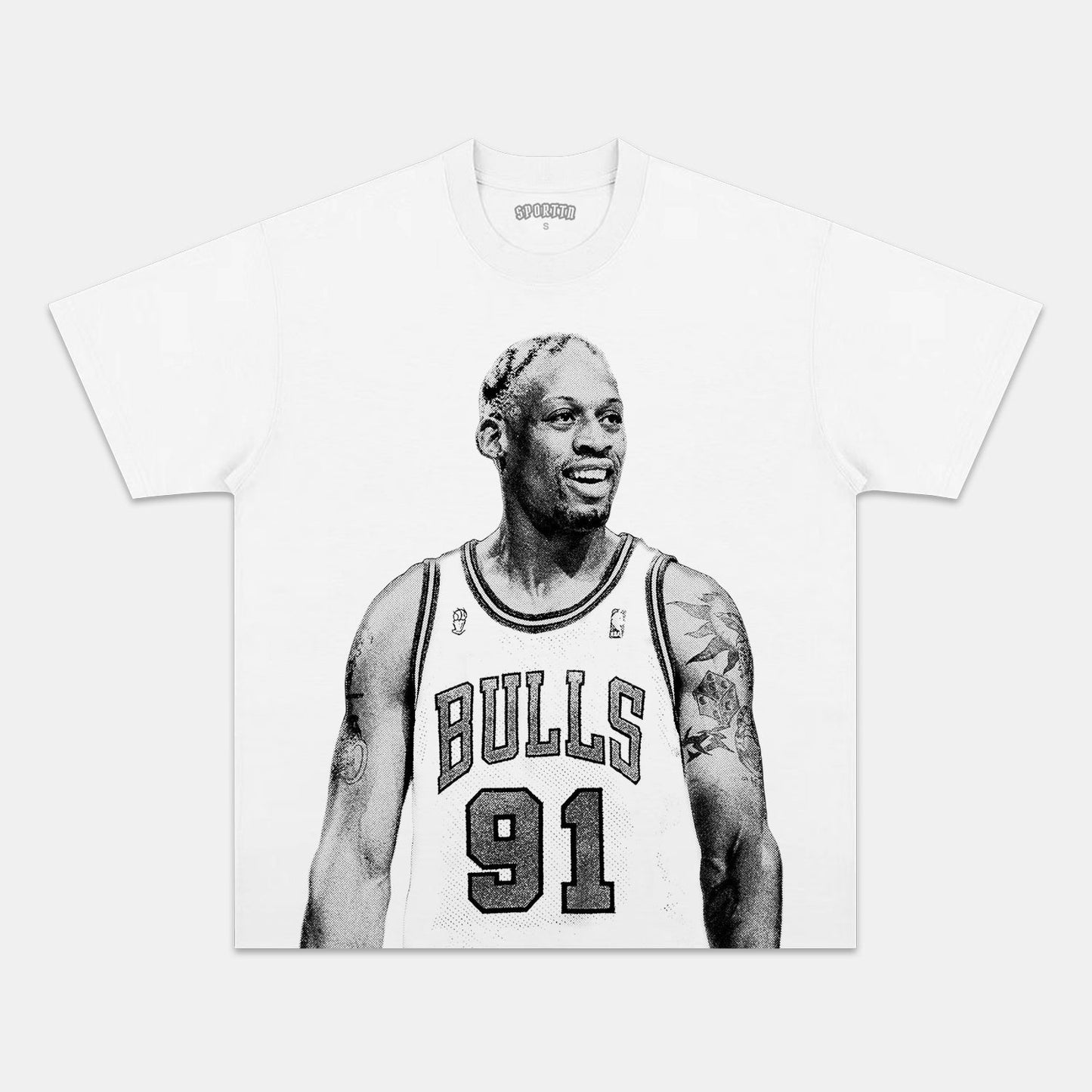 DENNIS RODMAN WHITE TEE Style003
