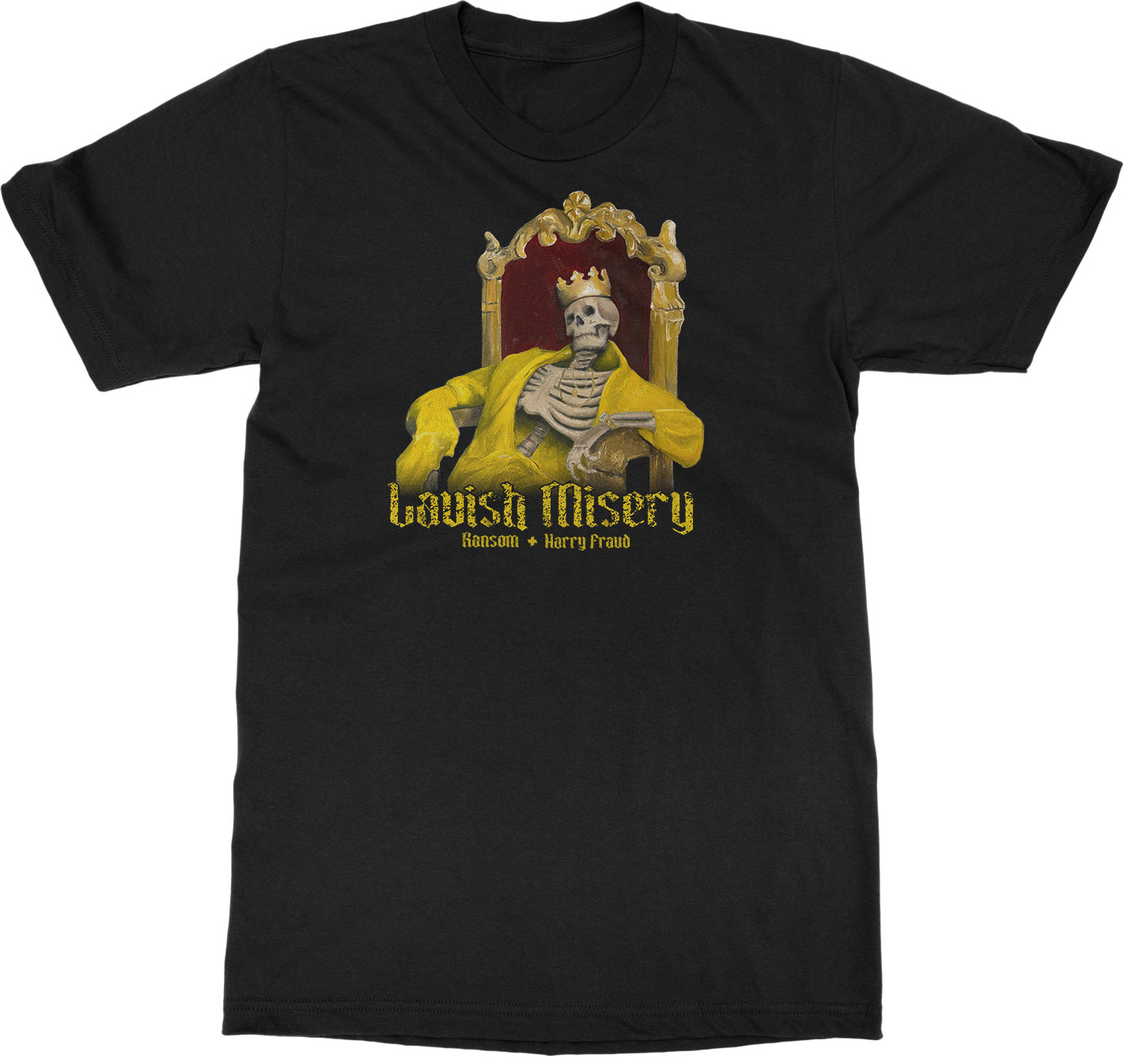 Ransom & Harry Fraud "Ransom & Harry Fraud  ‚ÄúLAVISH MISERY‚Äù album artwork T-Shirt" T-Shirt