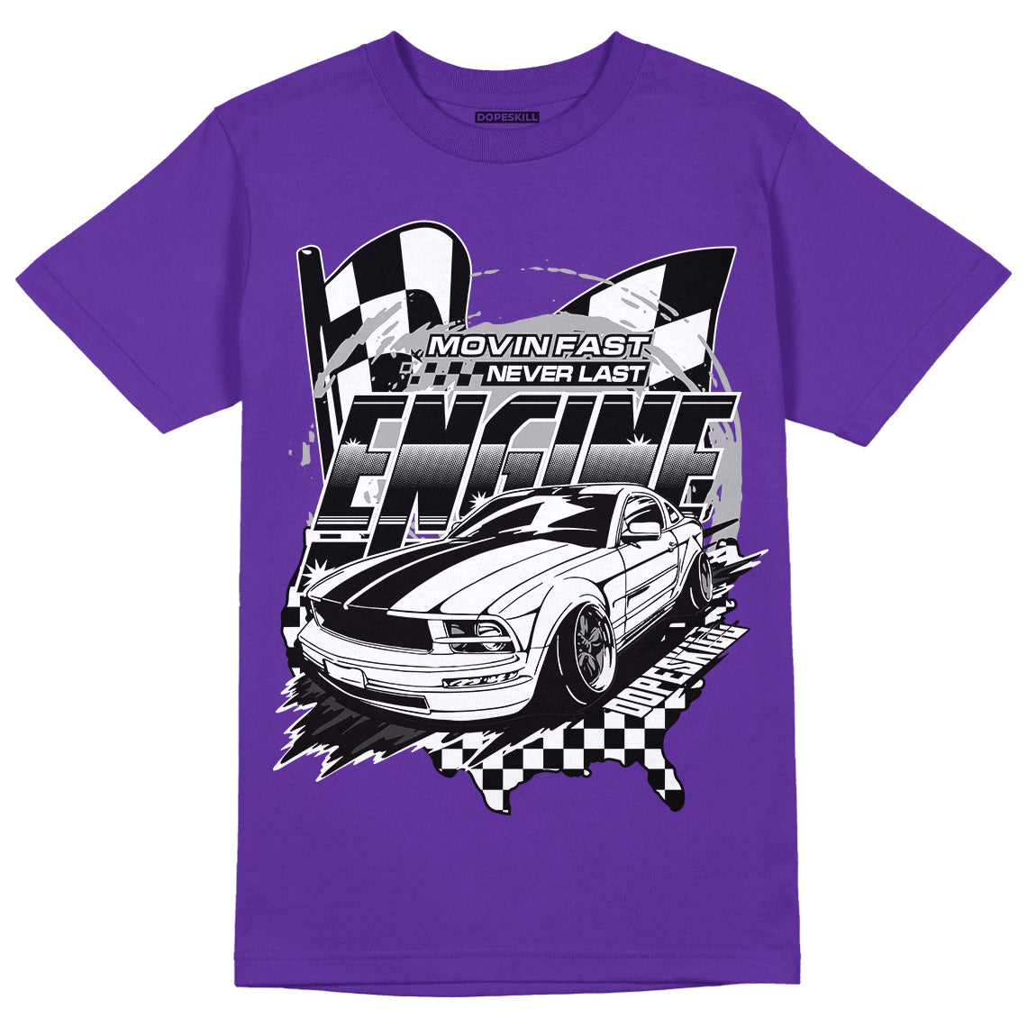 PURPLE Collection DopeSkill Purple T-shirt ENGINE Tshirt Graphic