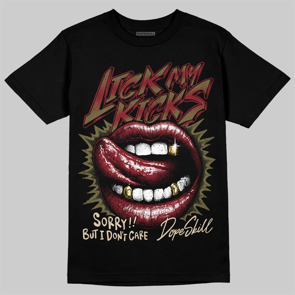 Dunk Dark Team Red/Burgundy Crush DopeSkill T-Shirt Lick My Kicks Graphic