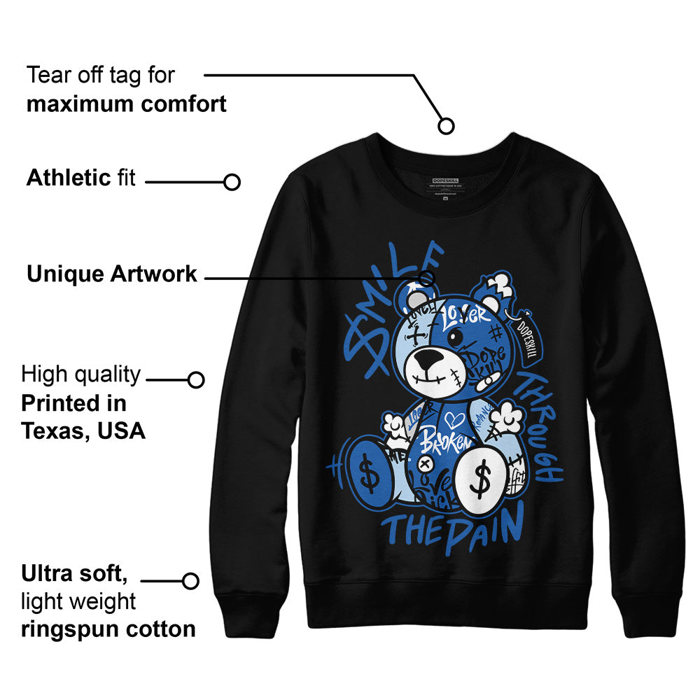 Space Jam 11s DopeSkill Sweatshirt Smile Through The Pain Graphic