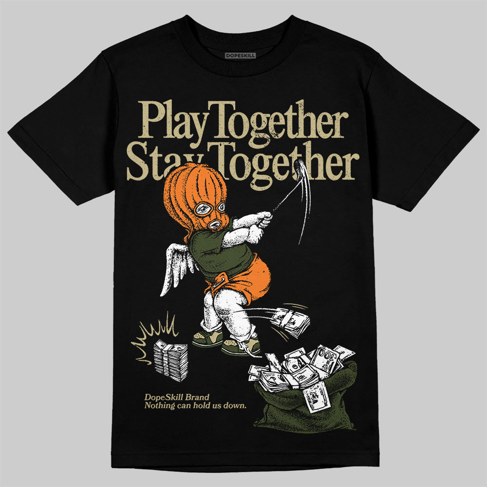 Olive Collection DopeSkill T-Shirt Play together, Stay together Graphic