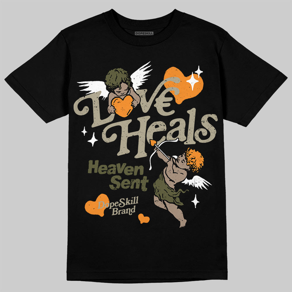 Olive Collection DopeSkill T-Shirt New Love Heals Graphic
