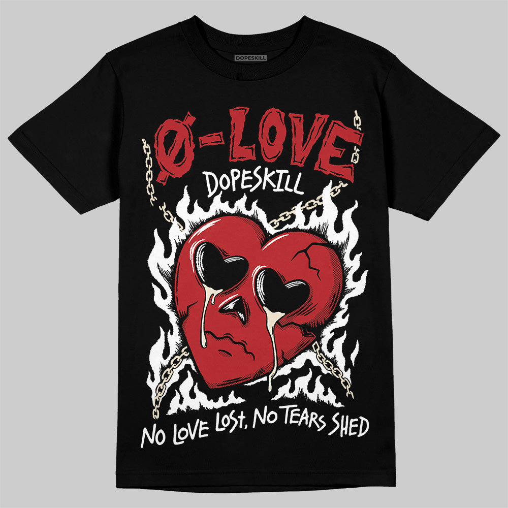 Black Toe Reimagined 1s DopeSkill T-Shirt Crying Heart Graphic