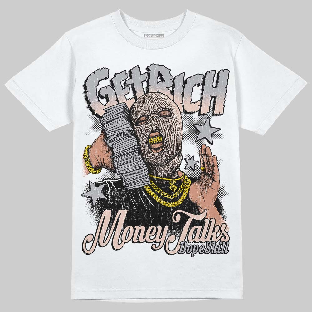 1130 Oyster Grey DopeSkill T-Shirt Get Rich Graphic