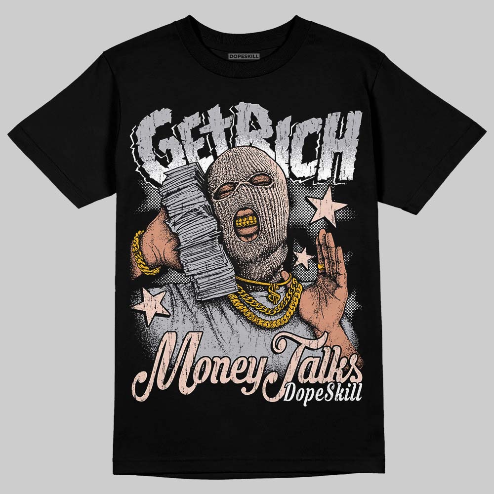 1130 Oyster Grey DopeSkill T-Shirt Get Rich Graphic