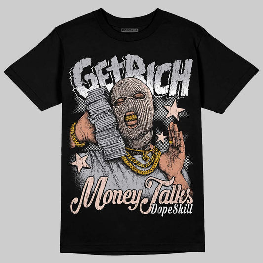 1130 Oyster Grey DopeSkill T-Shirt Get Rich Graphic