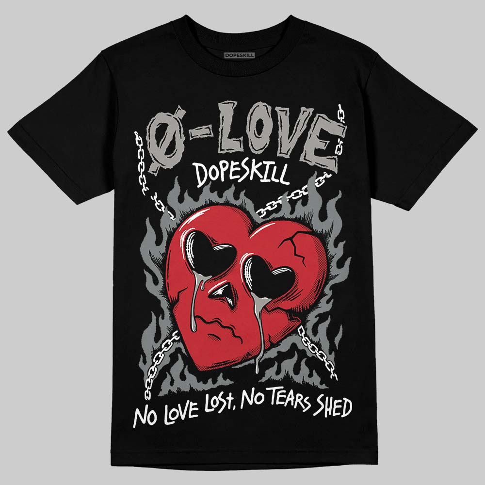 Cool Grey 9s DopeSkill T-Shirt Crying Heart Graphic