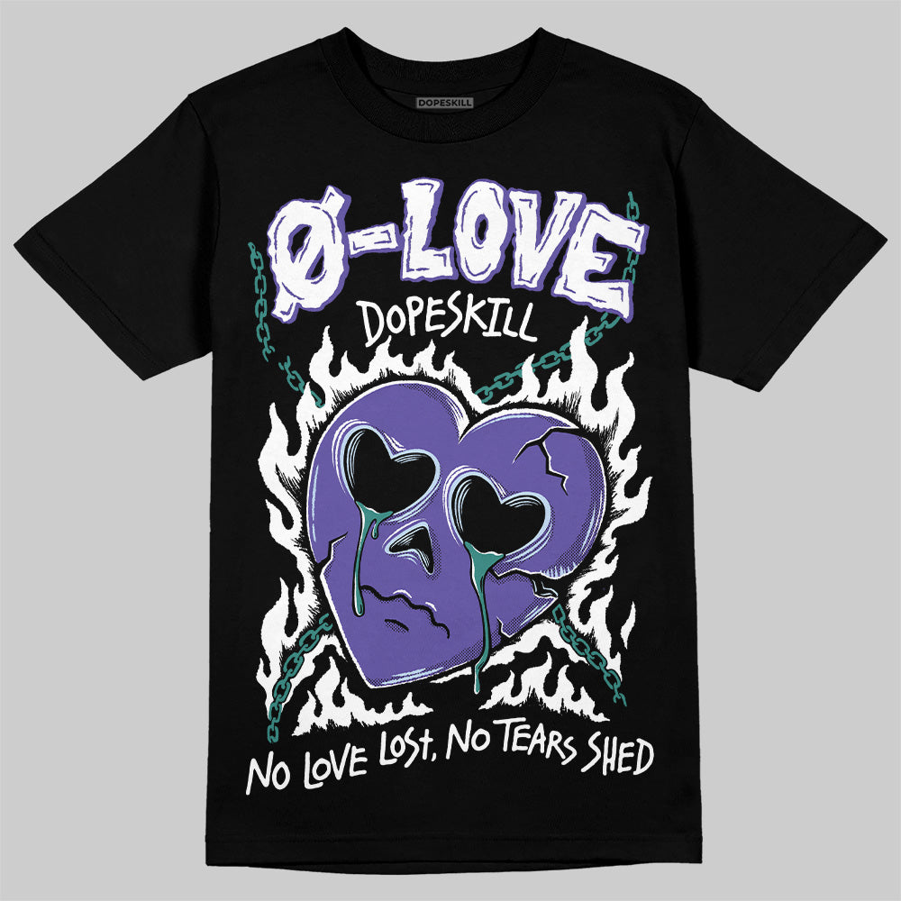 Grape 5s DopeSkill T-Shirt Crying Heart Graphic